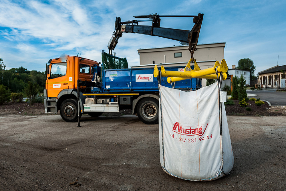 Big bag na placu budowy